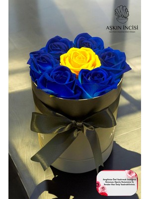 Özbience Sevgiliye Özel Gül Kutu, Renkli Çiçekli Hediye, Doğum Günü Sepeti