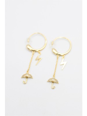 Royaleks Şemsiye Küpe - Altın