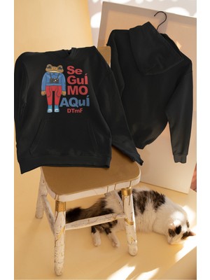 Fuddy Moda Unisex Bad Bunny Dtmf Baskılı Kapüşonlu Sweatshirt, Oversize Rap Müzik Temalı Hoodie