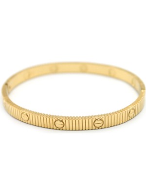 Royaleks Crt Love Taşsız Bilezik - Altın