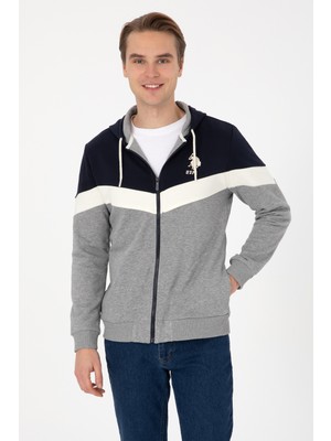 U.s. Polo Assn. Erkek Gri Melanj Hırka (Örme) 50309005-VR086