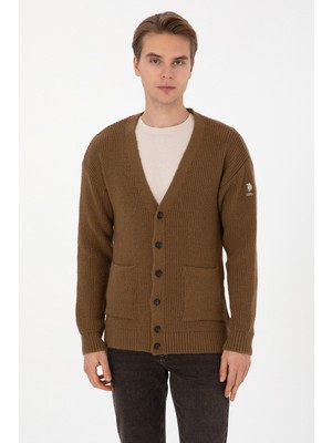 U.S. Polo Assn. Erkek Haki Hırka (Triko) 50314960-VR027