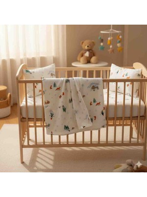 Elegance Home Flanel Cozy %100 Pamuk Kız Bebek Battaniye Takımı