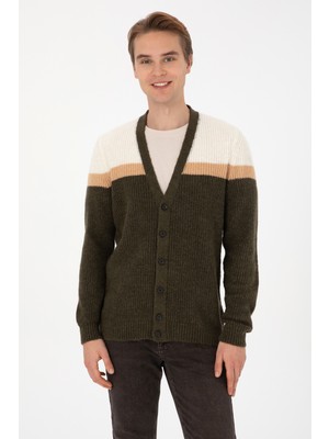 U.s. Polo Assn. Erkek Haki Hırka (Triko) 50315033-VR027