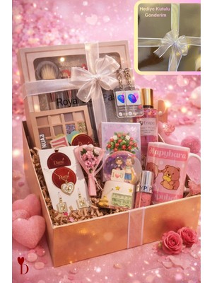 Özbience Sevgililer Günü Hediye Kutusu: Makyaj, Takı ve Aksesuar Seti