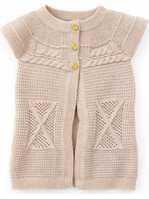 Kız Çocuk Örgü Yelek