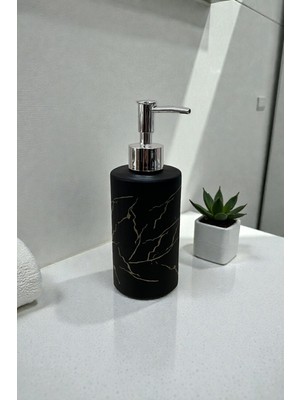 Özbience Mermer Desenli Basmalı Porselen Sıvı Sabunluk, Şık ve Kullanışlı Tasarım
