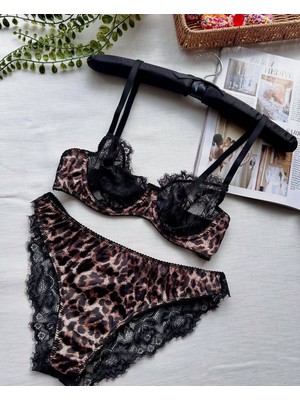 Freya Leopar Desenli Brazilian Model Iç Çamaşırı Takımı