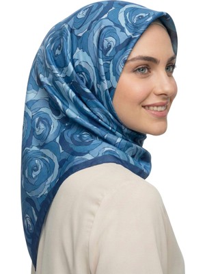 Scarfella Dijital Soft Eşarp Kırışmaz Kaymaz Ütü Istemez Tok Duruşlu Desenli Başörtüsü SRP726
