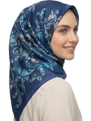 Scarfella Dijital Soft Eşarp Kırışmaz Kaymaz Ütü Istemez Tok Duruşlu Desenli Başörtüsü SRP724