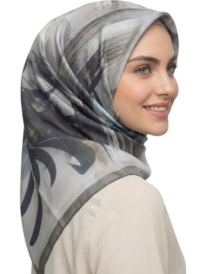 Scarfella Dijital Soft Eşarp Kırışmaz Kaymaz Ütü Istemez Tok Duruşlu Desenli Başörtüsü SRP718