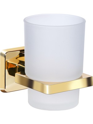 Özbience Altın Pirinç Banyo Diş Fırçalık Etejerli Çok Amaçlı Organizer