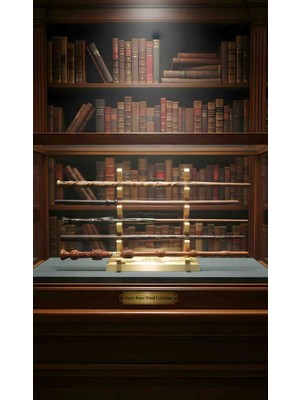 Lemonade Concept Harry Potter 5'li Asa Seti - Metal Destekli Kırılmaz Yapı - Mermer Tozu & Reçine - Özel Standlı