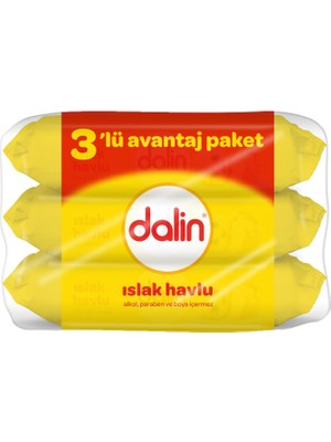 8 Adet Dalin Islak Havlu 3X56'LI