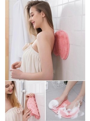 Özbience Silikon Banyo Lifi Vantuzlu, Pratik Sırt ve Bel Temizliği Aracı