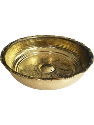 Özbience Metal Bakır Hamam Tası, Çap 20CM, Derinlik 5cm, Şık ve Dayanıklı