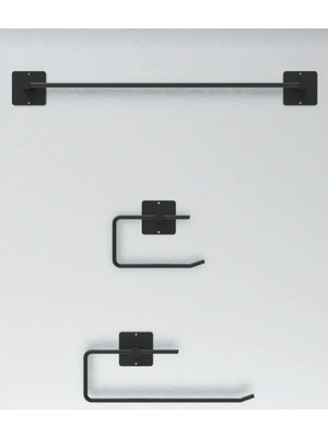 Özbience Yapışkanlı Tasarım Uzun Havluluk, Rulo Havluluk ve Peçetelik 3'lü Set