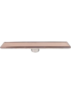 Özbience Line 6 Bronz Plain 40CM Izgaralı Duş Kanalı - Estetik ve Fonksiyonel Tasarım