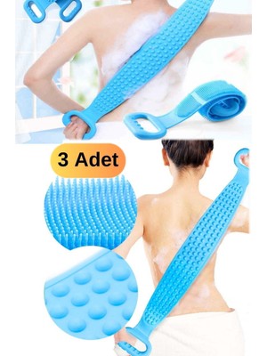 Özbience Yüzeyli Silikon Fırça ve Kesesi Seti, Çift Taraflı, Uzun Ömürlü, Kolay Temizlenir