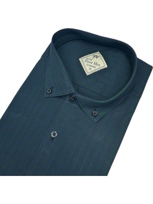 Eren Style Pamuklu Uzun Kollu 2 Cepli Kapaklı Gömlek (Regular Kalıp)