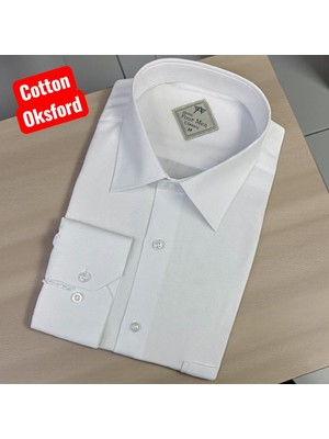 Eren Style Pamuklu Uzun Kollu Oxford Klasik Yaka  Alttan Düğmeli  Erkek Gömlek (Regular Kalıp)