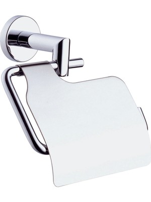 Özbience Şık Kapaklı Tuvalet Kağıtlığı, Krom Kaplama, Modern ve Kullanışlı Tasarım