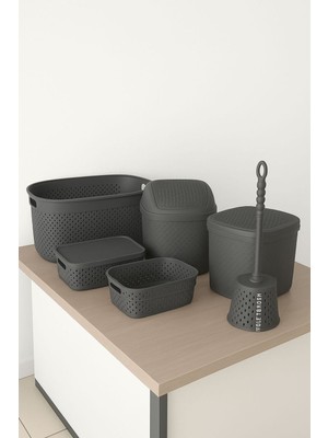 Özbience Şık ve Kullanışlı 6 Parça Banyo Seti, Ev ve Hobi Dekorasyonu