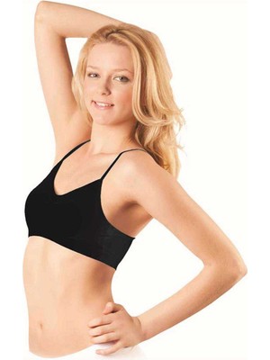 Modanı Seç Elite Life Kadın Ip Askılı Destekli Büstiyer Siyah Sütyen 770