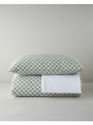 English Home Chic Bloom Kolay Ütülenir Tek Kişilik Nevresim Takımı 160X220 cm Yeşil