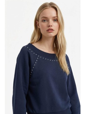 DeFacto Oversize Açık Omuz Kalın Kumaş Sweatshirt G7880AX25CW