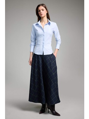 DeFacto A Kesim Baskılı Normal Bel Midi Etek H1538AX25WN