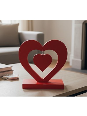 Safir Design Sevgililer Günü Hediyesi Minimalist Kalp Standı - Şık Ev Dekoru - Sevgiyle Dolu Kalp