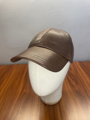 Hamze %100 Kuzu Derisi Günlük Deri Şapka Cap