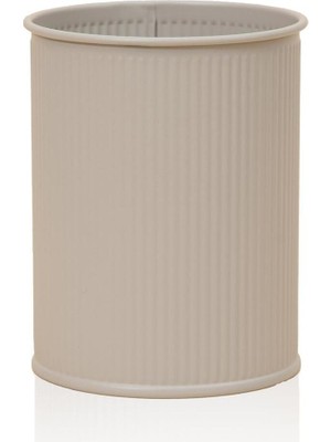 Özbience Bej Stripe Tezgah Üstü Kaşıklık 13X11 cm Şık ve Kullanışlı Tasarım