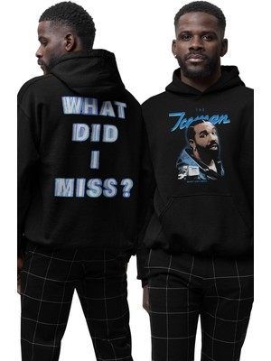 Fuddy Moda Unisex The Iceman Drake Sırt Baskılı Kapüşonlu Sweatshirt, Oversize Rap Müzik Temalı Hoodie