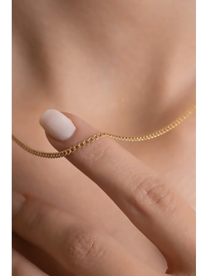 Bayar Gold 14 Ayar Altın Kalın Gurmet Zincir Kolye 2 mm