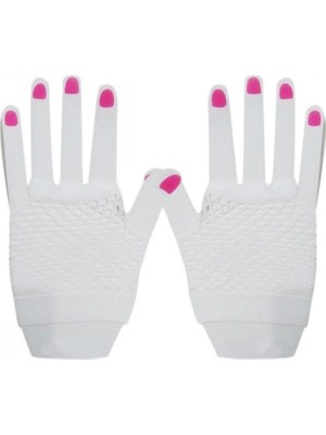 Pilelistore- Kısa Beyaz File Eldiven