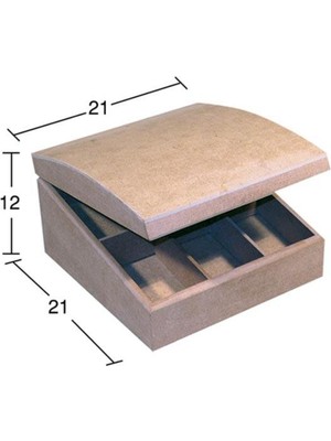 Özbience Şık Ahşap Altı Bölmeli Organizer, Dekoratif ve Pratik Çözüm