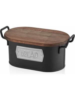 Özbience Dayanıklı Siyah Galvaniz Ekmeklik, Şık ve Pratik Tasarım