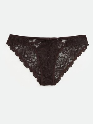 LC Waikiki Çiçekli Dantelli Fantezi Bikini Külot  (S6)