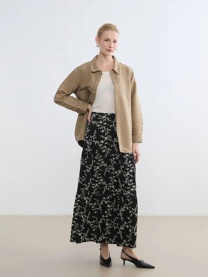 LC Waikiki Beli Lastikli Çiçekli A Kesim Etek  (S6)