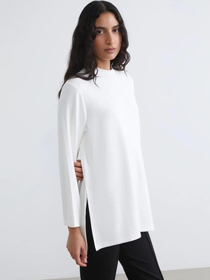 LC Waikiki Soft Touch Oversize Kadın Sweatshirt Tunik  (S6)