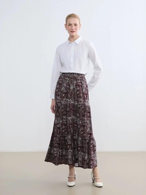 LC Waikiki Beli Lastikli Desenli Etek  (S6)