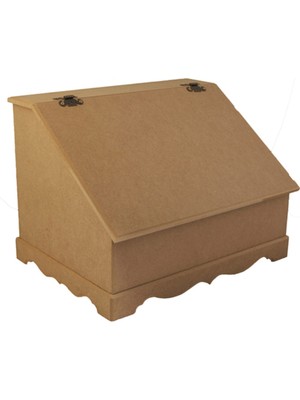 Özbience Çok Amaçlı Ahşap Mdf Boyanabilir Ekmek Dolabı, Şık ve Kullanışlı Tasarım