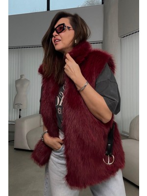 Et Bordo  Kürk Yelek