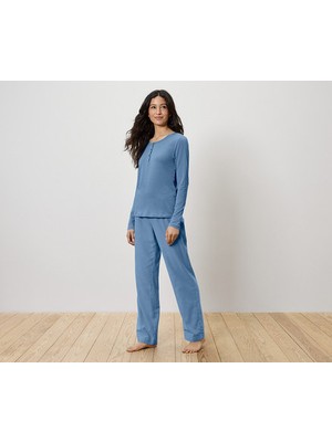 Tchibo Kadın Flanel Pijama Takımı