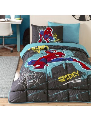 Özdilek Disney Ranforce Tek Kişilik Uyku Seti Gri Spiderman Street Slinger