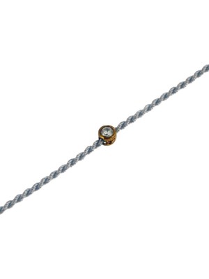 Shemora 925 Ayar Gümüş Tek Taş Halhal