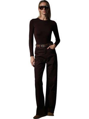 Domoda Örme Soft Touch Premium Bisiklet Yaka Uzun Kol Bluz @sorbe