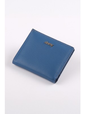 Ancora Leather Hakiki Deri Kadın Portföy Rfıd KORUMALI-46500 Mavi